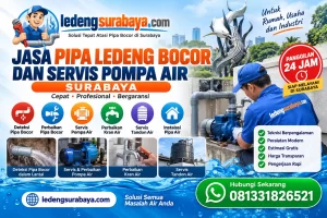 Jasa Pipa Ledeng Bocor dan Servis Pompa Air Surabaya