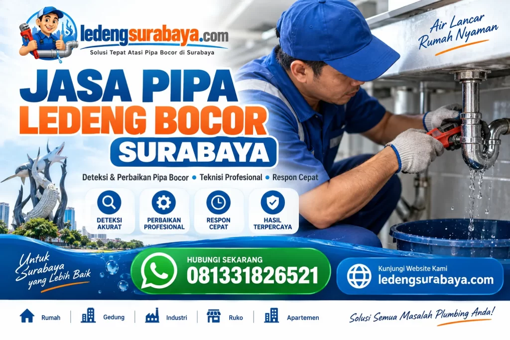 Jasa Pipa Ledeng Bocor Surabaya | 081331826521